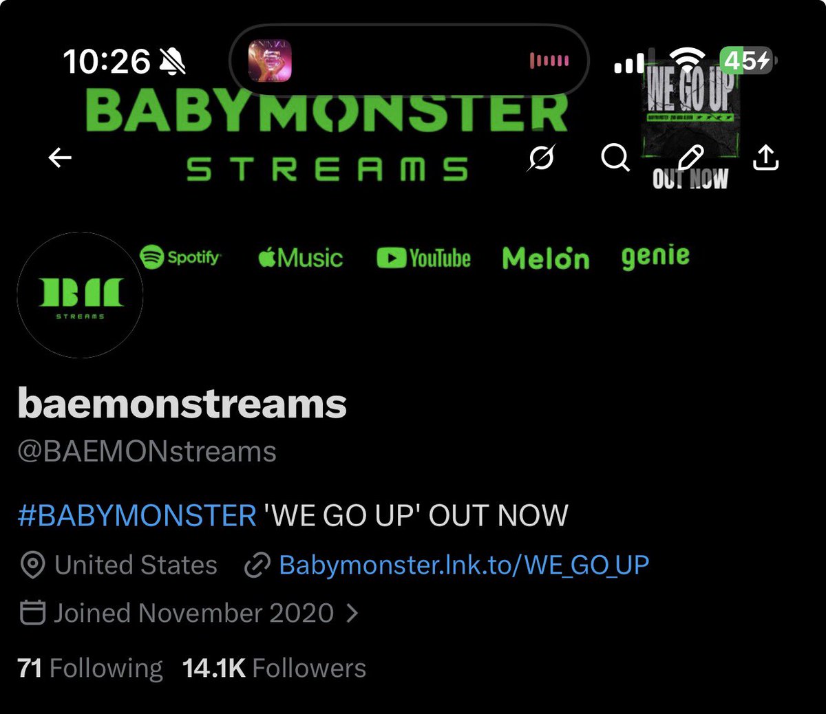 BABYMONSTER STREAMS tweet media