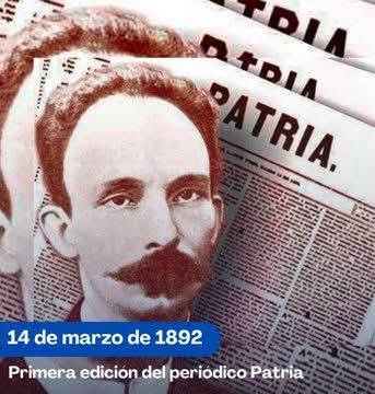 mariofsabines's tweet photo. Felicitamos a todos los trabajadores de la prensa cubana en su día, con la convicción de que el espíritu revolucionario que animó a "Patria" vivirá en ustedes siempre. 

#Matanzas  #MatancerosEnVictoria https://t.co/cW4BAjOhV9