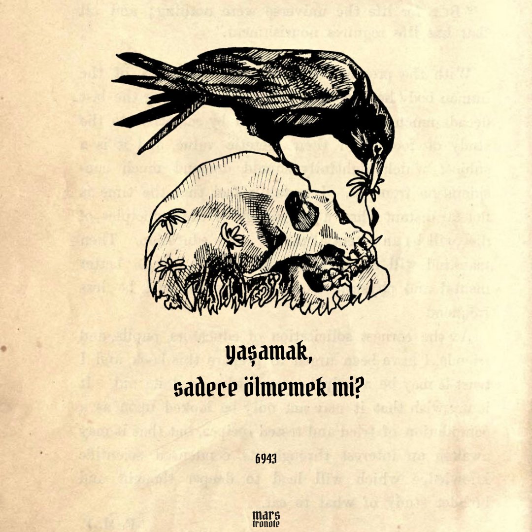 marstronote's tweet photo. “yaşamak, sadece ölmemek mi?”

#marstronote https://t.co/d976XT6EYU