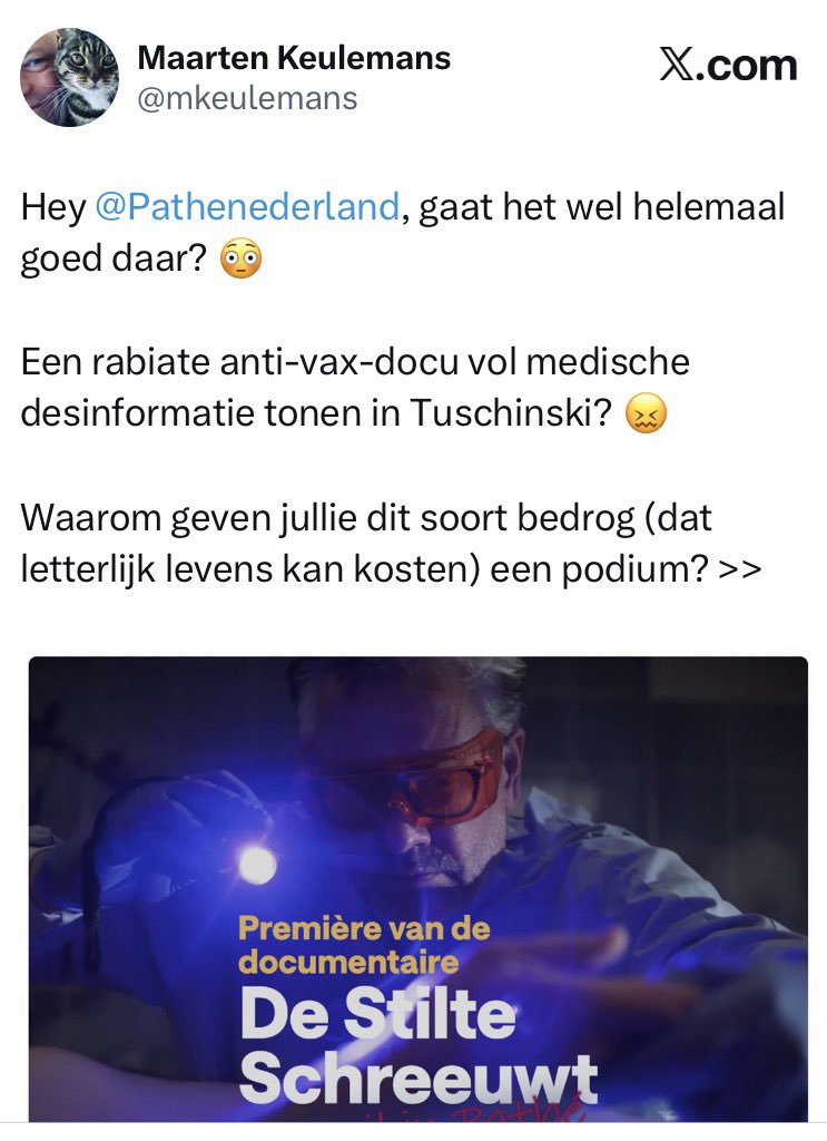 Hé Maarten, gaat het allemaal wel goed daar? Een docu, die nog niet te zien is,  betitelen als “rabiaat”?
Betekenis rabiaat: Het duidt op een nietsontziende of meedogenloze houding. Het woord “rabiaat” is verwant aan 'rabiës' (hondsdolheid), wat de betekenis van "dol" of "razend"