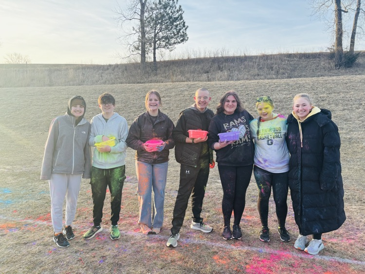 GCSD_HS's tweet photo. The student organized Color Run was so much fun! Shout out to Mr. Heilman and the yearbook staff and all who assisted with the planning and volunteering! https://t.co/NTxW9VJKPz