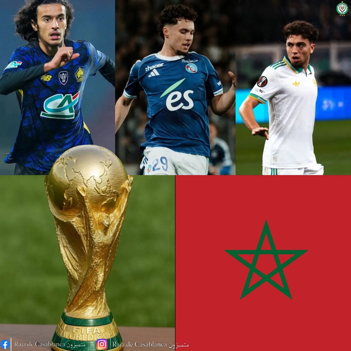 maryamm98304710's tweet image. صحيفة  #AS الإسبانية🇪🇸 ما كانش كلامها من فراغ ملي قالت أن المغرب رجع أكثر المنتخبات لي كيقنعو اللاعبين يختارو تمثيل المغرب ، اليوم كنشوفو جيل مميز فخط الوسط بحال  مواهب كبيرة اختارت تحمل القميص المغربي وتدافع عليه ، هاد الشي ما جاش  من فراغ، بل بفضل العمل الكبير ديال الملك