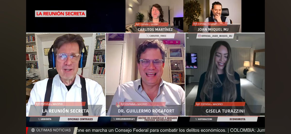 Gran equipo de <a href="/LRsecreta/">⛔️ La Reunión Secreta</a>. El balance geoeconómico pinta mal gracias al "tío Trump" ya que está revolviendo todo. 

Ahora mismo no puede iniciar otro conflicto ya que su reputación en EEUU está por los suelos. 🤔💹

<a href="/LRsecreta/">⛔️ La Reunión Secreta</a> 
<a href="/GuillermoRocaf1/">Guillermo Rocafort</a> 
#LaReuniónSecreta