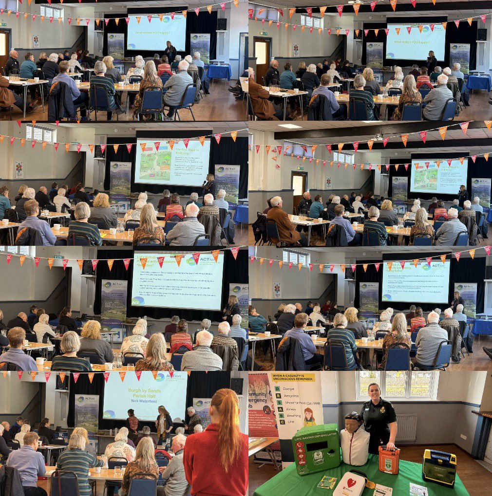 MEGZI83's tweet photo. Today I presented at the #VillageHallWeek event in Keswick. In our rural communities across Cumbria, village halls can play a pivotal role in improving access to 24/7 defibrillators. Thank you for having me,for the great engagement from everyone both in the room and online. π https://t.co/D0OYR9PgXW