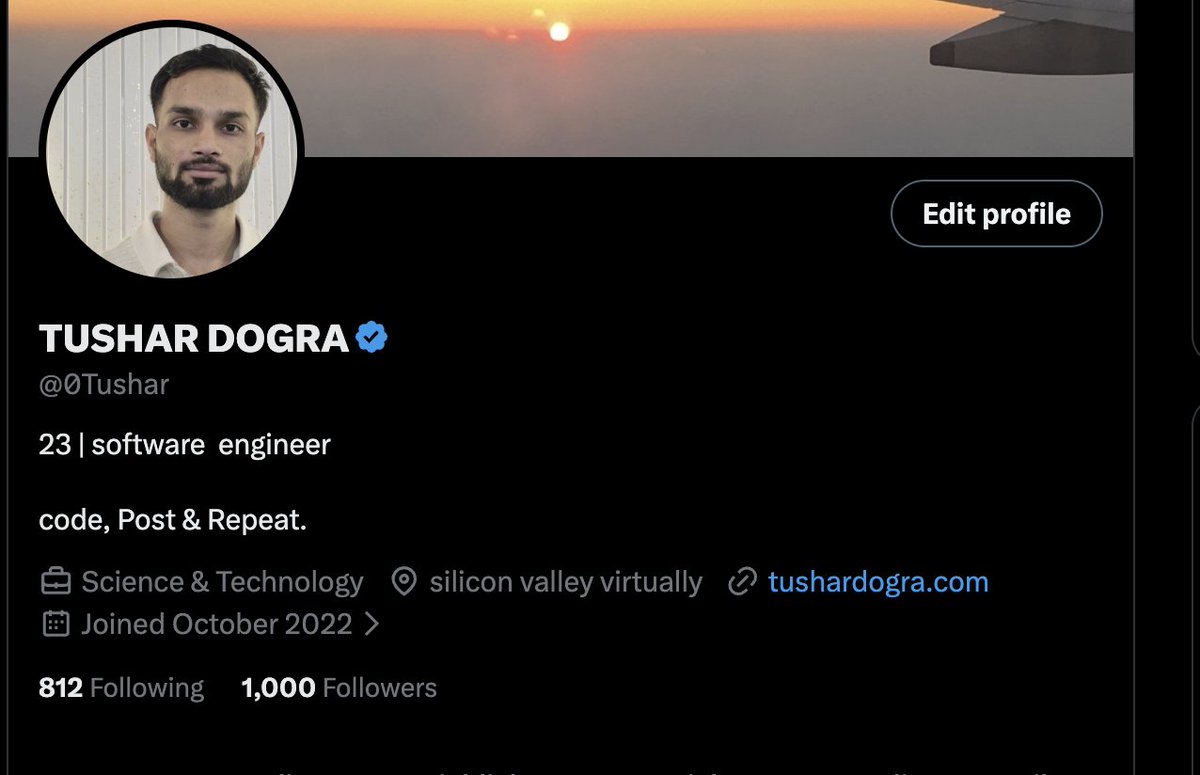 TUSHAR DOGRA tweet media