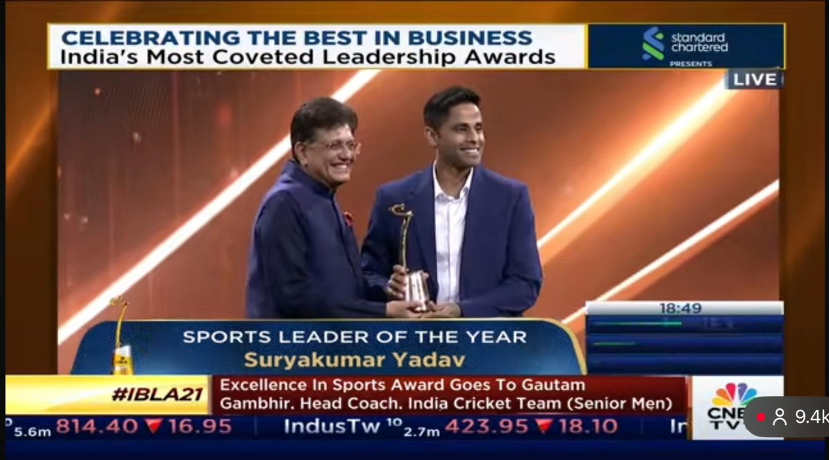 CricCrazyJohns's tweet photo. SURYAKUMAR YADAV - SPORTS LEADER OF THE YEAR 🇮🇳

Suryakumar Yadav said "2028 LA Olympics is on the cards, it's going to be very special". [CNBC] https://t.co/wqpzoGNSXZ