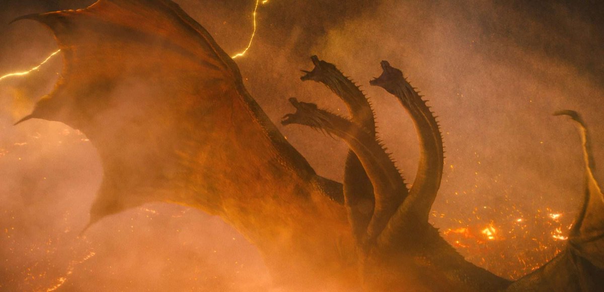 Llamarchy's tweet photo. Leon Kennedy would shoot all 3 of Ghidorah's heads off and say "King Gonorrhea? That's a mouthful" before doing a backflip https://t.co/HM6rRUHnhT