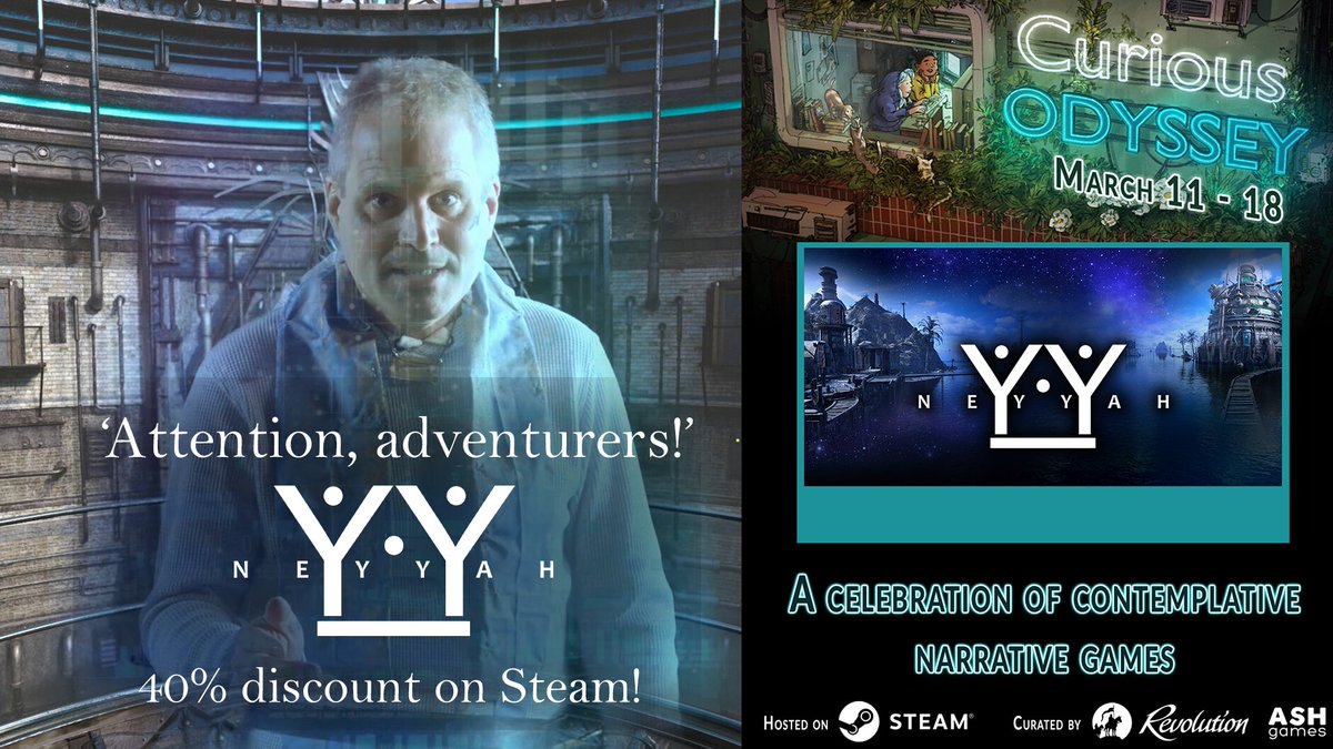 Curious enough to step through the portal into the unknown? Curious Odyssey has you covered with many cool games, including my game FPA Neyyah! Now 40% OFF on Steam! store.steampowered.com/app/1289720/Ne… #ScreenshotSaturday #adventuregame #gaming #indiegame #puzzlegame #gameart #pcgaming