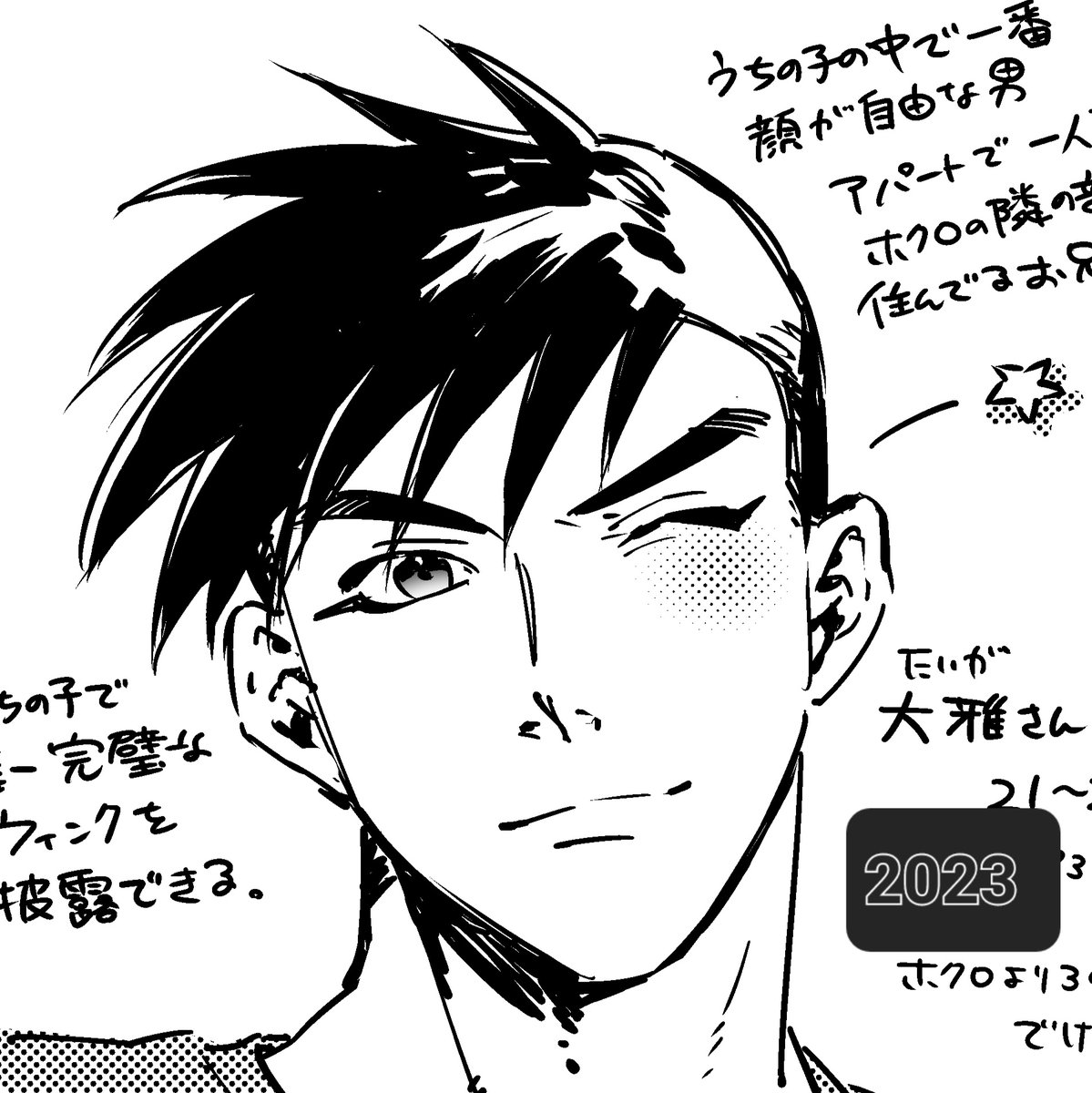 実は年々髪が伸びている男 