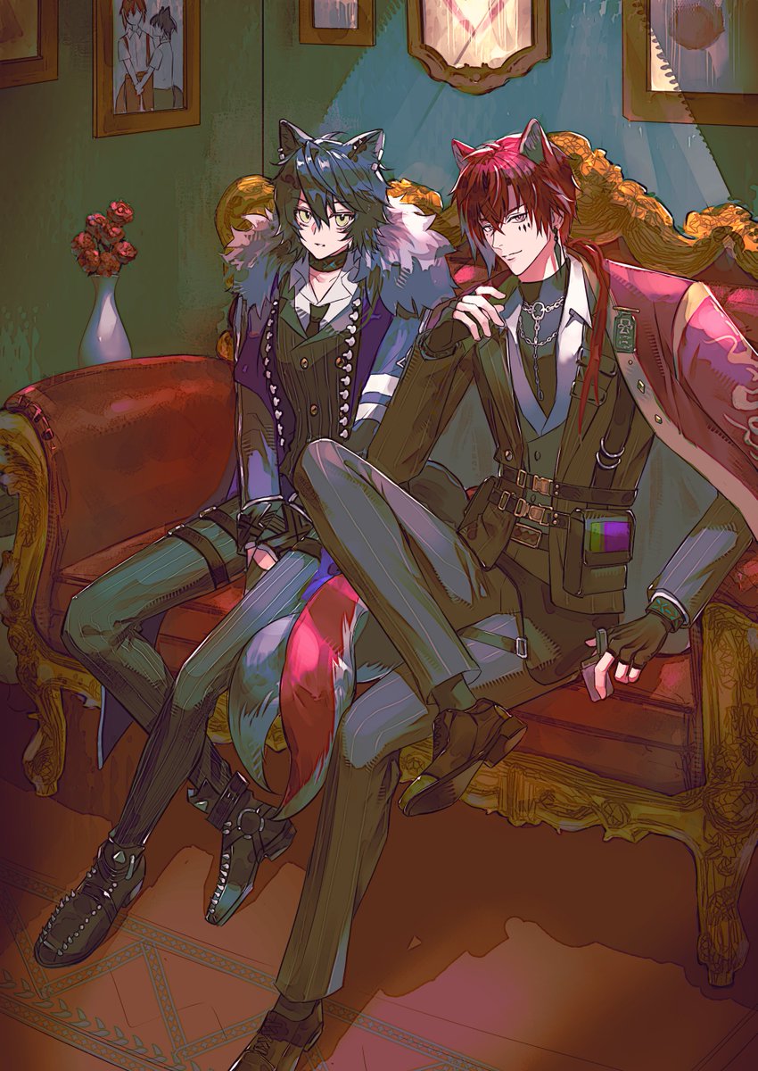 Saintmoon9's tweet photo. 德米特里x莱昂图索
#舟德莱 #明日方舟 https://t.co/ZTSCFr17IH
