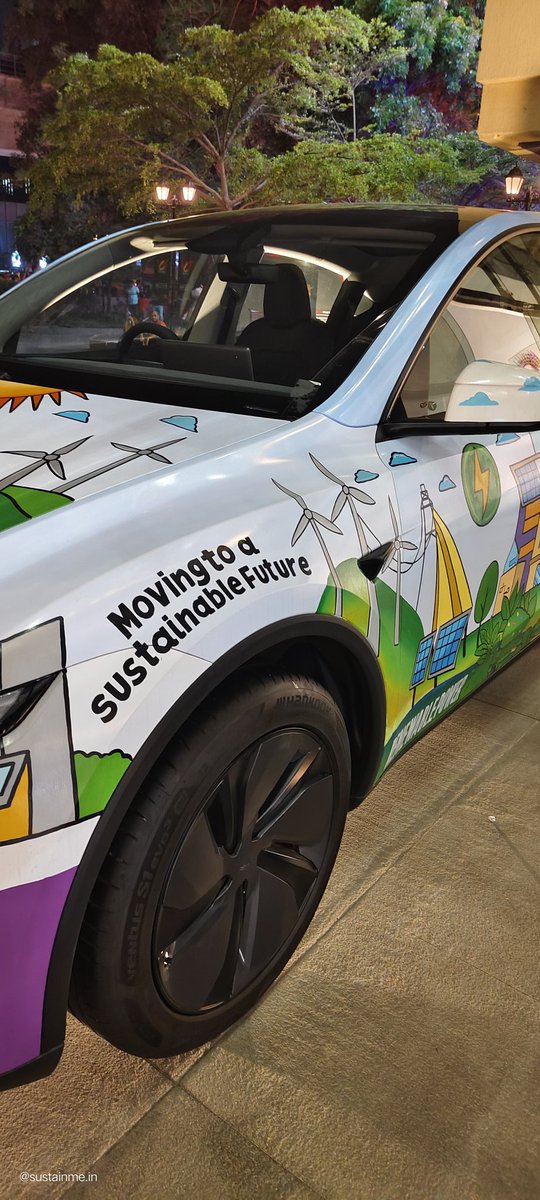sustainme_in's tweet photo. Moving to #Sustainable Future 🌱♻️!
T E S L A 'Kala Car ' 🚗 spotted at
Whitefield Art Collective
VR Bengaluru , Karnataka
#tesla #elonmusk #TeslaY
#VRbengaluru #Teslainindia #bengaluru https://t.co/ylEePSAWkm