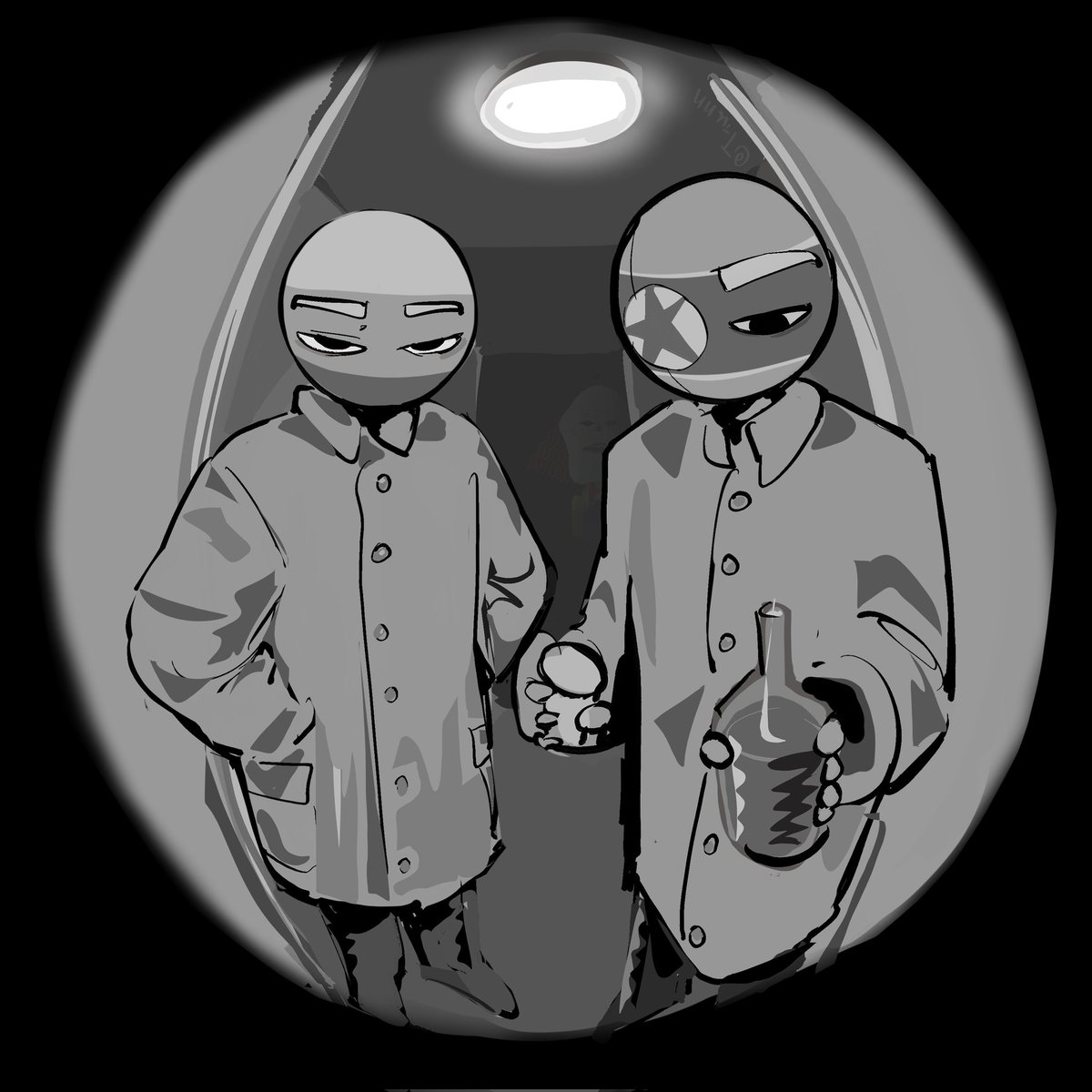 Tiunn0187's tweet photo. 誰要去應門？
#Countryhumans https://t.co/vxvNtgjMAn