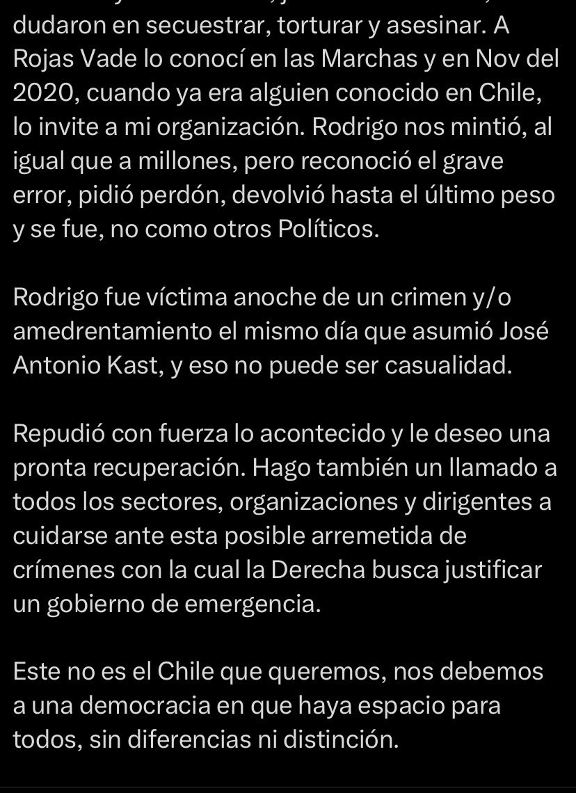 Ayer, asumo por accidente, a <a href="/FerradaRafa/">Rafael Montecinos Ferrada</a> se le borró este tuit homenajeando a su gran amigo. Seguramente está afligido tratando de recuperarlo. Afortunadamente lo guardé. Ayúdenme enviándoselo, lamentablemente, imagino q por accidente también, me bloqueó y no se lo puedo enviar.