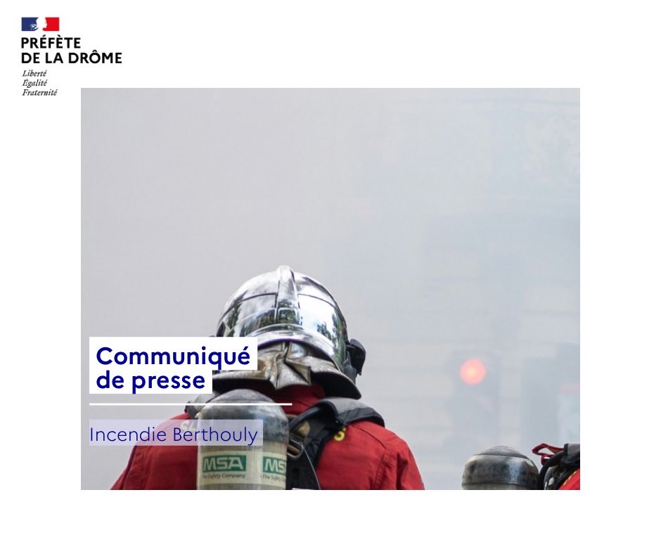 Image de Préfète de la Drôme - 🔥 Incendie d’entrepôt à Montélimar : importante mobilisation des secours dans la nuit
Dans la nuit