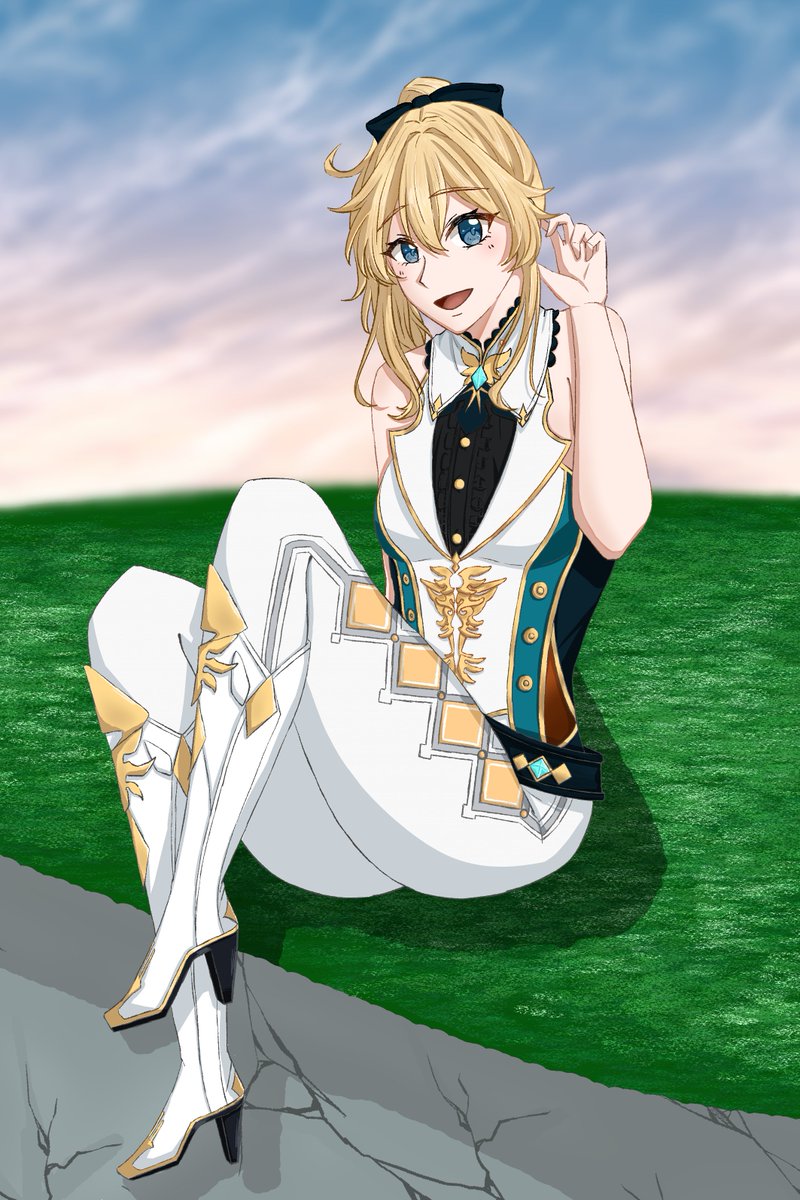 chocomoca_gnsn's tweet photo. 滑り込み！！
改めて誕生日おめでとう、ジン。好きだよ。

#ジン生誕祭2026
#原神 https://t.co/tpdZa4M0hL
