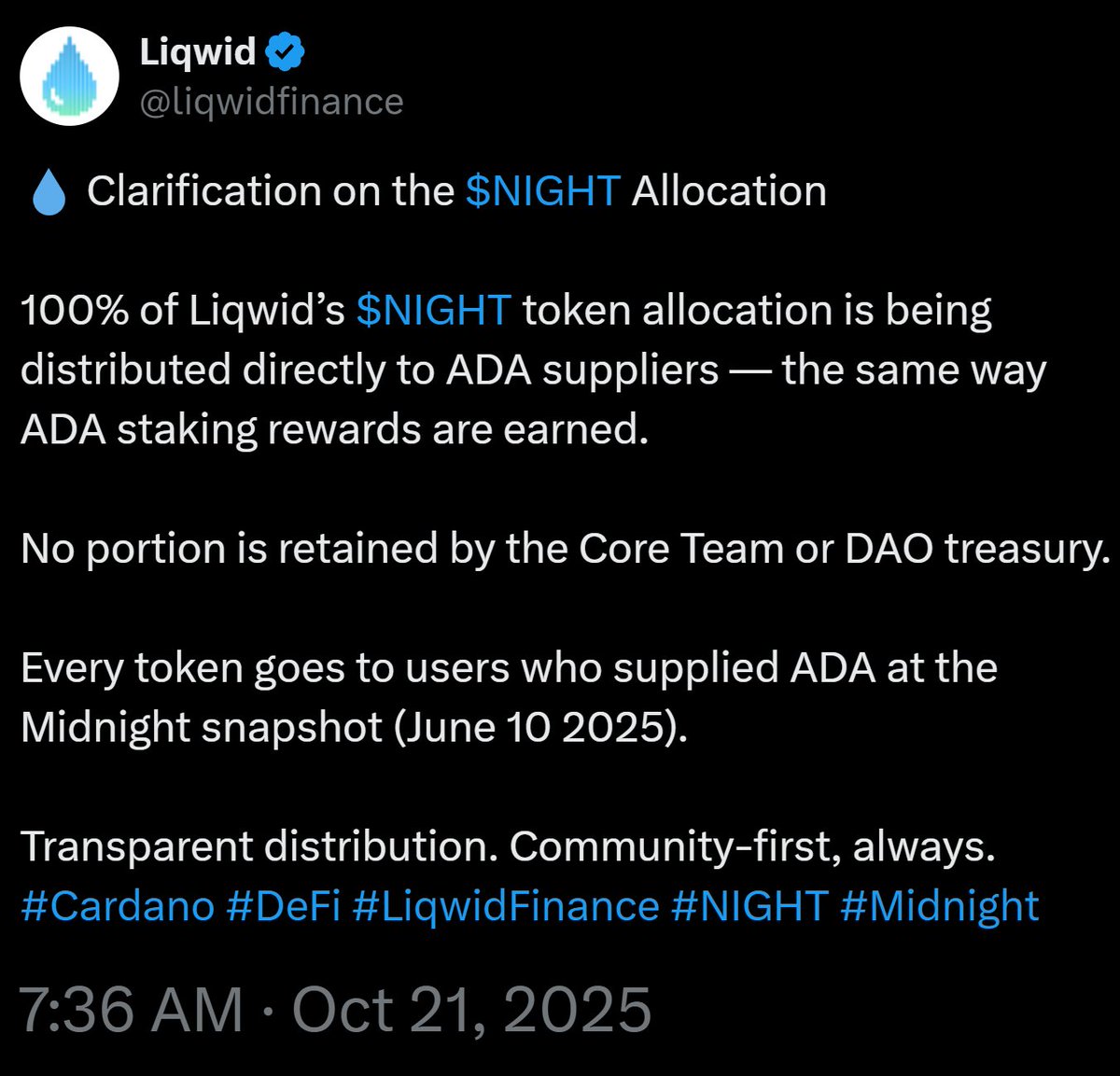 Stake with Pride 🌈 Midnight + Cardano tweet media