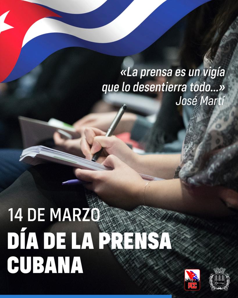 Felicidades a todos nuestros periodistas, en especial a los de la #HabanaDeTodos en ellos vigías y defensores de la Patria.