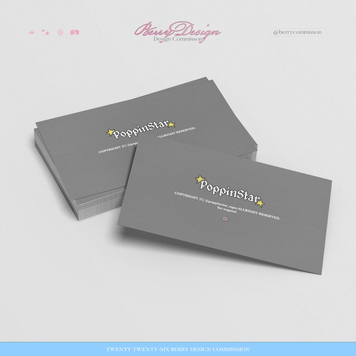 berrycommisson's tweet photo. 𝐁𝐞𝐫𝐫𝐲 𝐃𝐞𝐬𝐢𝐠𝐧 𝐂𝐨𝐦𝐦𝐢𝐬𝐬𝐨𝐧

사진 로고 디자인 커미션
写真 ロゴ デザイン 代行

ㅡ
#디자인커미션 #생일카페디자인 #생일카페 #포스터디자인 #공지커미션 #포스터커미션 #시즌그리팅 #굿즈커미션 #슬로건커미션 #슬로건디자인 #우치와커��션 https://t.co/rOKM81cWBx