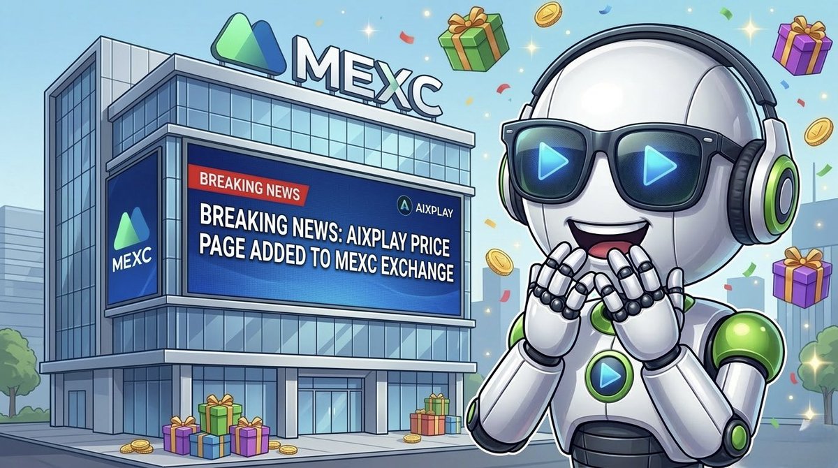 AiXovia's tweet photo. 📢 Update!

$AIXPLAY is now more visible on MEXC.  
MEXC has added a Price Page for AIXPLAY! 🚀

Users can now easily track the price, chart movements, and market data.

Explore it here 👇  
https://t.co/V8fuGWAG3a

@MEXC_Official https://t.co/xJuZ26DuS8