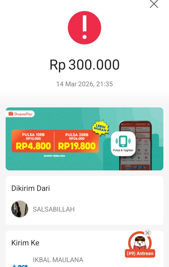 ikblmaulna's tweet photo. ada yang pernah shoppepay nya begini ga si? udah hampir seminggu gabisa transfer kemana mana ini shoppepay. https://t.co/myPlKm5Wou