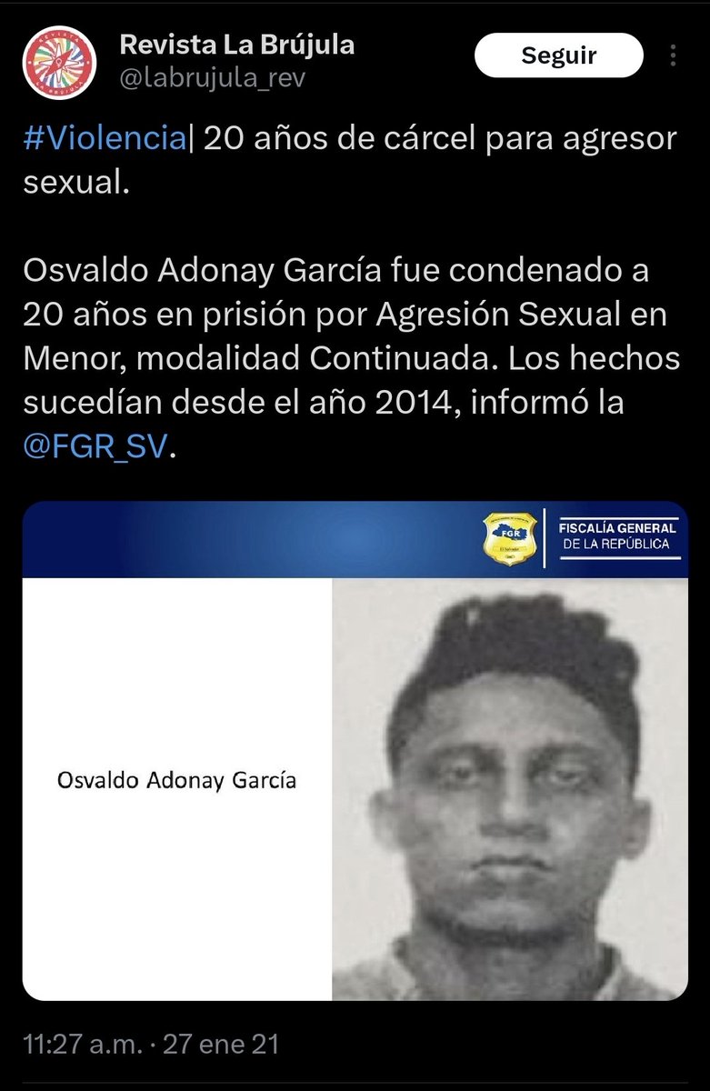 LoGuanaco's tweet photo. 🚨 ÚLTIMA HORA 🚨
Si se confirma que una persona señalada por delitos tan graves como abuso sexual contra menores fue beneficiada dentro del programa Yo Cambio, el pueblo salvadoreño merece una explicación inmediata.
El presidente Nayib Bukele ha sido claro: en El Salvador no hay espacio para violadores ni asesinos. Entonces, ¿quién cometió este gravísimo error?
¿Quién autorizó, permitió o no detectó esta situación?
¿Quién le va a responder al pueblo salvadoreño?
Un programa de reinserción no puede convertirse en refugio de personas vinculadas a acusaciones tan repugnantes. Aquí no basta el silencio: se necesitan respuestas, responsables y consecuencias.
#ÚltimaHora #ElSalvador #YoCambio #NayibBukele #Justicia #Transparencia #PuebloSalvadoreño #ProtecciónALaNiñez #DenunciaCiudadana #QueRespondan