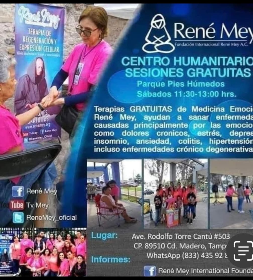 Hoy 11:30 am - 1 pm ayudamos a sanar tu estrés; Parque Pies Húmedos en Cd Madero.
 Tampico.