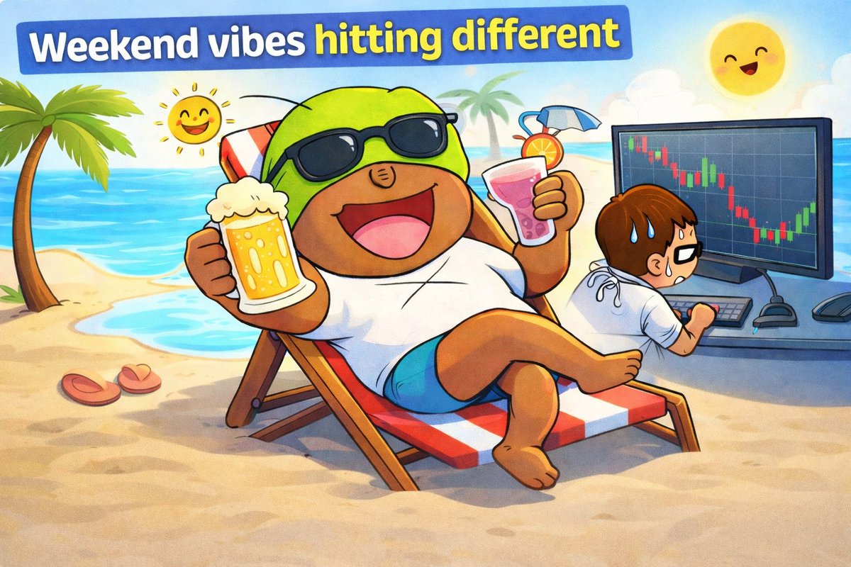 Yo! It's the weekend again 

While the world is out brunching and pretending life is perfect 

<a href="/COBUBU_MRC20/">COBUBU</a> is here chain-smoking reality checks. Still holding strong through it all

Tired? Broke? Burnt out?  
We're the same😓
But we don't fold.  
We diamond hand through the