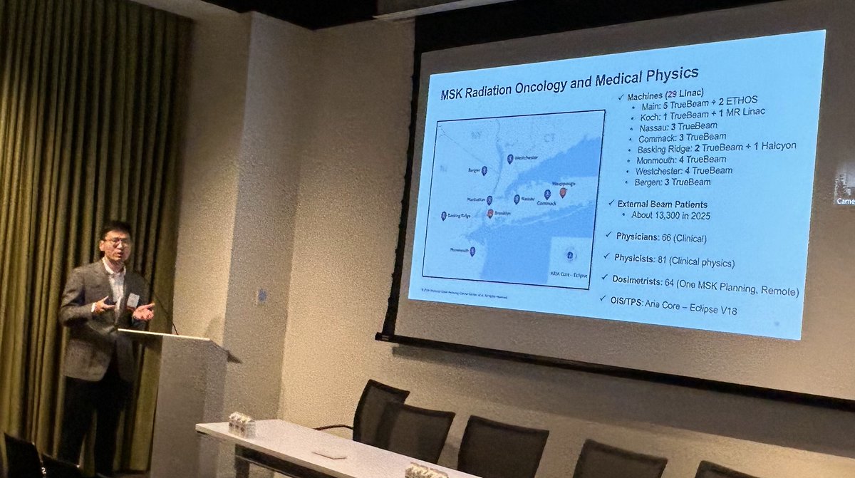 HofMedPhys's tweet photo. Dr. Fan, RAMPS President and a physicist at MSKCC, presented his work on RT workflow automation using an event-driven framework (EDF). He demonstrated that EDF can automate many radiotherapy workflow tasks and significantly save physicists’ time and effort. https://t.co/OfitLanT41