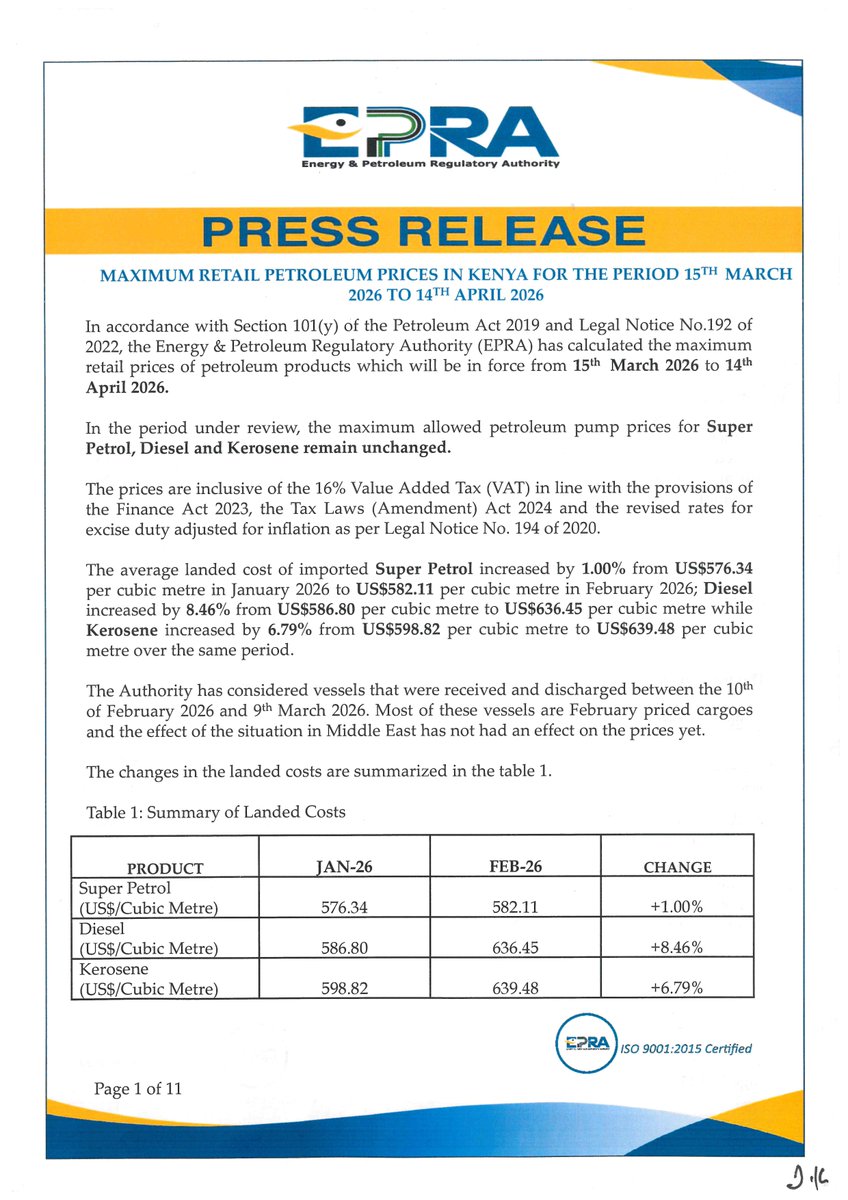 Energy and Petroleum Regulatory Authority tweet media