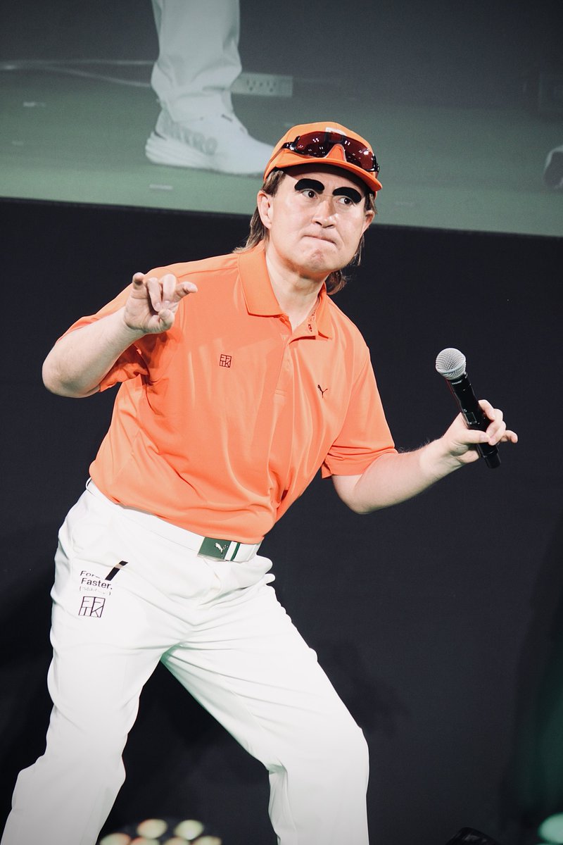 JPunkRocker's tweet photo. 2026.3.7 パシフィコ横浜

#神奈月 さん⛳️

扮する #リッキー・ファウラー 
による #武藤敬司

#ustmamiya
#jgf2026 https://t.co/ok8AYtJgxm