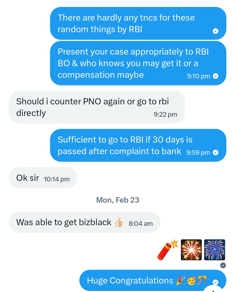 iSatishAgarwal's tweet image. 💳Innovative way to get a BizBlack Credit Card⚫

One Lucky Follower did this to get BizBlack👇

Not revealing identity, bcoz he doesn't want

Like ❤️ n Repost ♻️ if useful
#CreditCard #CCgeek #HDFC #BizBlack