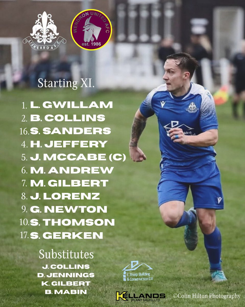 LiskeardAthlet1's tweet photo. How we line up against Wendron United this afternoon. https://t.co/UgpI3pDH2B