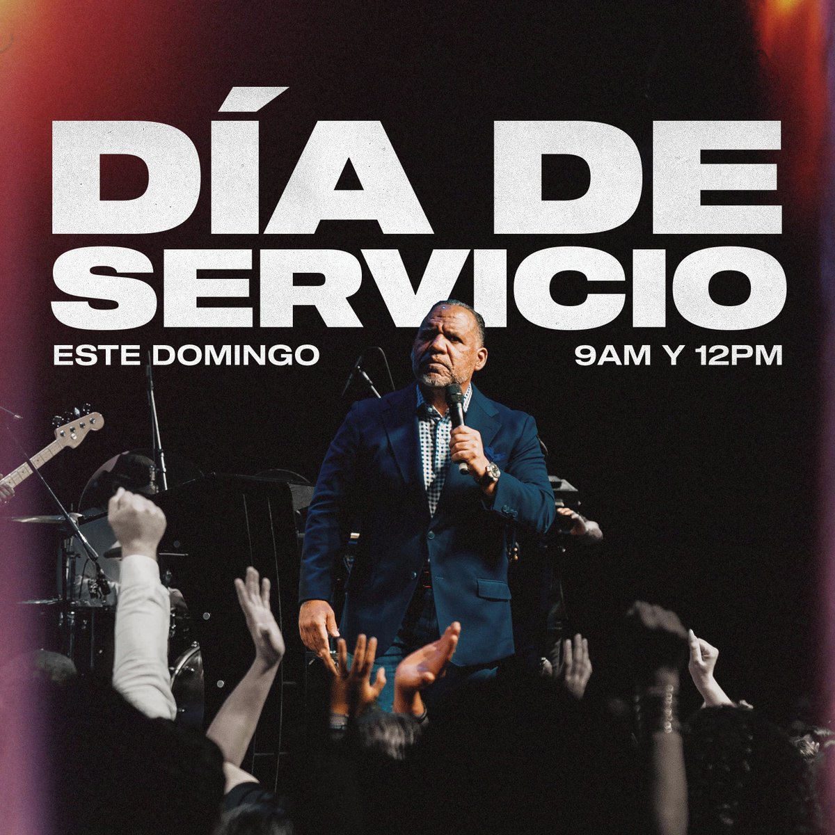 Este domingo tenemos una cita en la casa de Dios. 🙌
Un tiempo de adoración, palabra y encuentro con Su presencia.
🕘 9:00 AM
🕛 12:00 PM
Ven con tu familia.
Te esperamos.