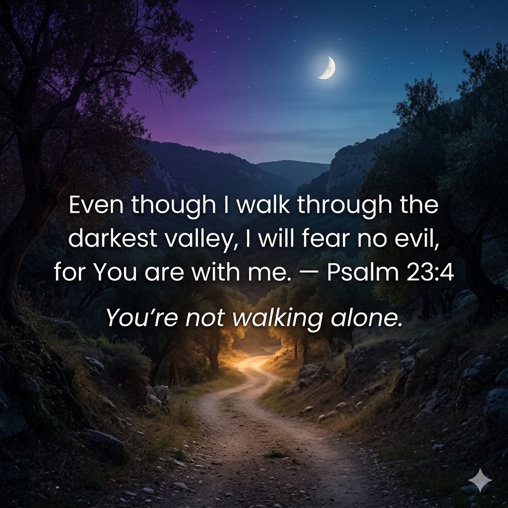 FaithLiftHope's tweet photo. The valley is dark, but His presence is your light.

Keep walking. Keep trusting. You're not alone. 🤍

#HisPresence #LightInDarkness #FaithLift https://t.co/pibSmrKmRc