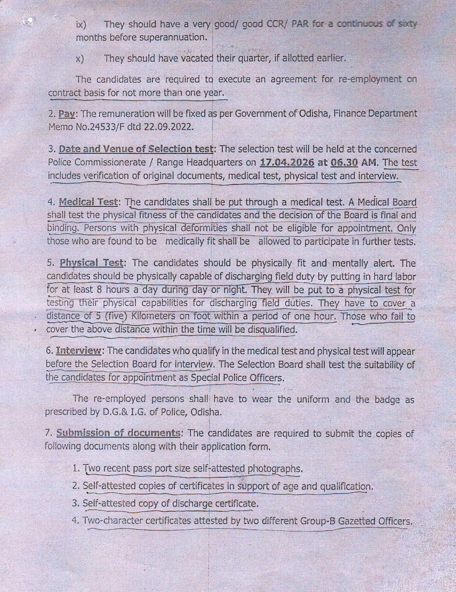 spjajpur's tweet photo. 🚨OFFICE OF THE DISTRICT POLICE  JAJPUR 🚨

 ADVERTISEMENT!!! 

Jajpur District Police invites applications from Retired Police Officers for engagement as Special Police Officers (SPO) on a contractual basis.

👮 Total Posts: 28

 🚦🚦Read Here for Detail Notification. https://t.co/SqtxtCJLqv
