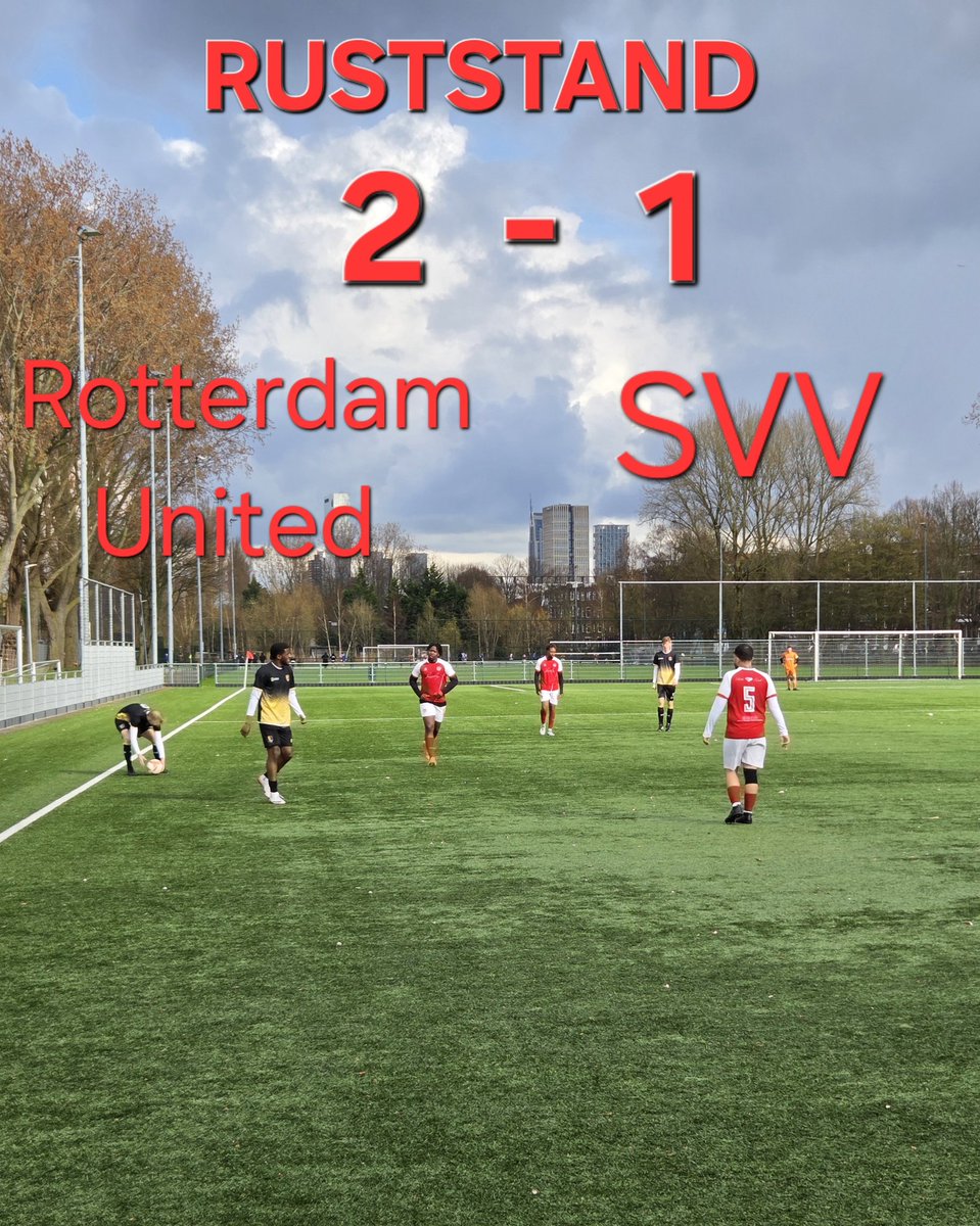 #ruststand. 
Rotterdam United 1  - Svv Zaterdag Selectie  2-1.