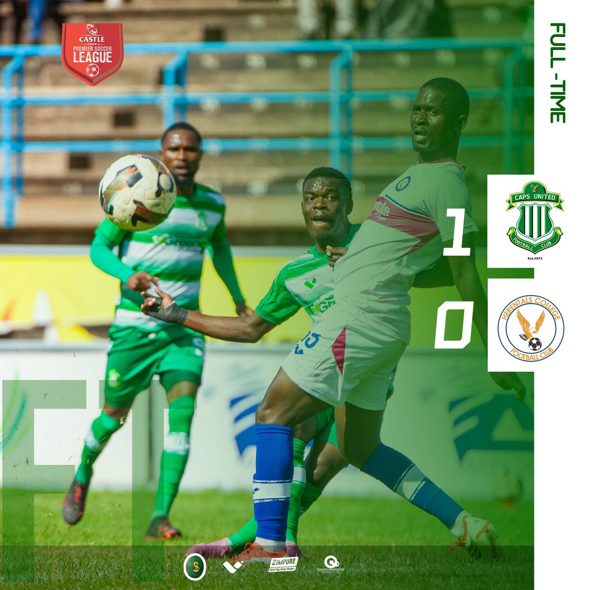 Another set of maximum points collected!!! A first half strike by Chirinda was the seperator of the day

FT: CAPS United 1-0 Herentals