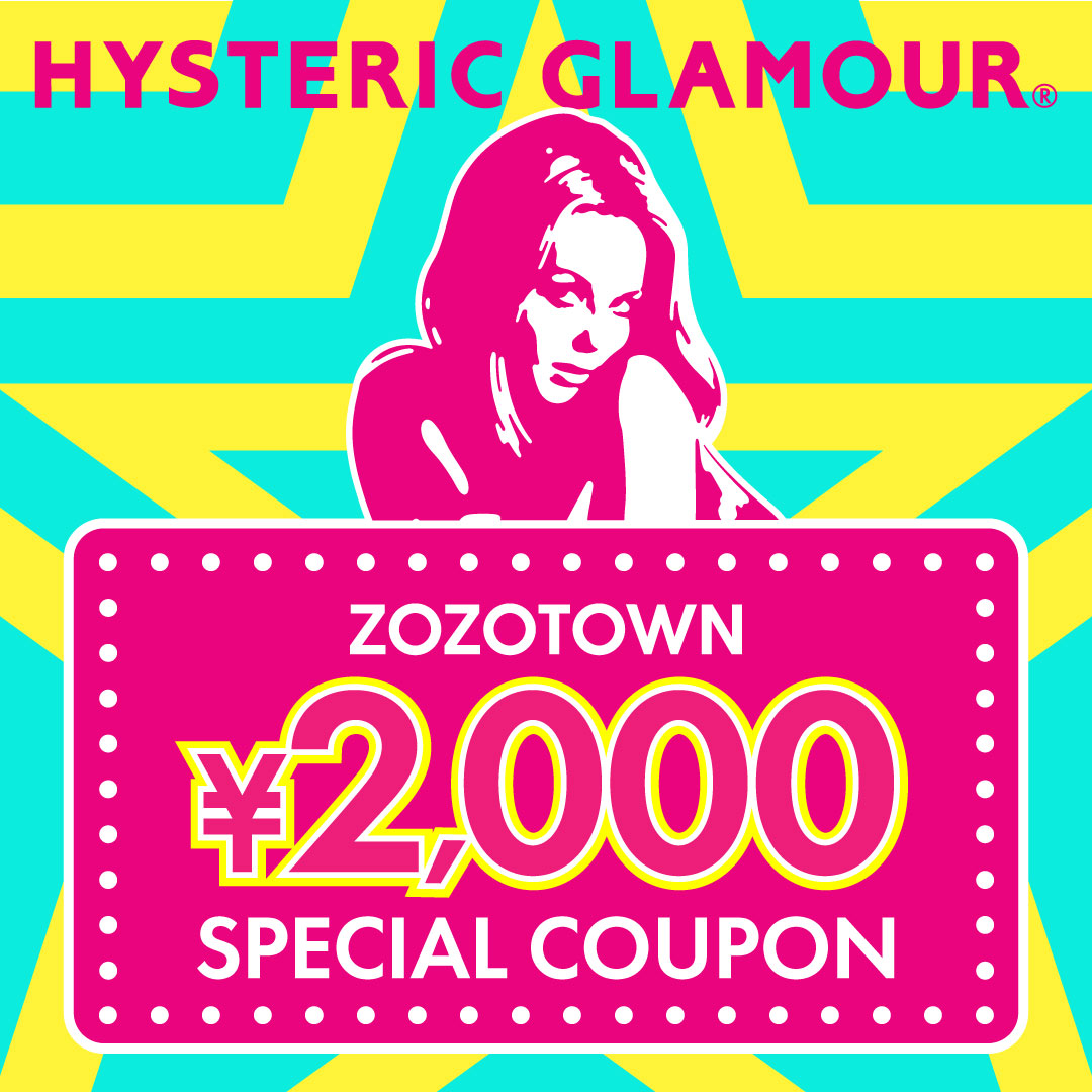 HystericGlamour's tweet photo. ／
𝗭𝗢𝗭𝗢𝗧𝗢𝗪𝗡
＼

3月15日0:00より
24時間限定2000円クーポンプレゼント！

▼対象商品はこちら
https://t.co/yRBJJJGWZk

#hystericglamour
#ヒステリックグラマー
#zozotown https://t.co/QpcDeFVSKL