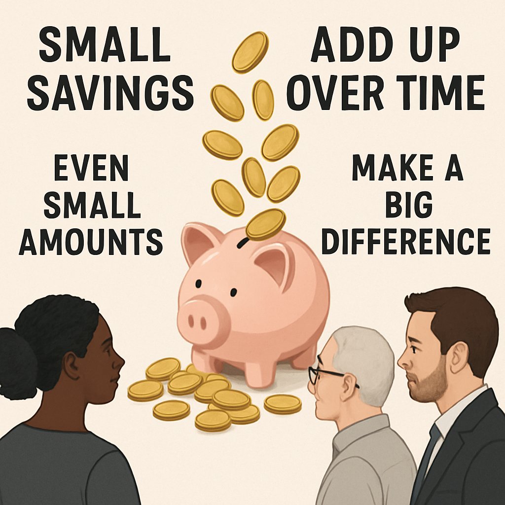 WalletIN1's tweet photo. Busting another myth! ‘You need a lot of money to start saving.’ The truth is, every little bit counts! Start saving whatever you can today. #FinancialMyths #StartSaving https://t.co/m3fEKgpdHX