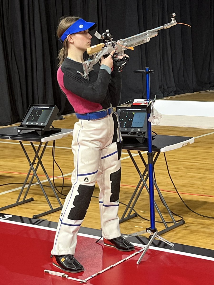 AF_Rifle's tweet photo. Getting focused for the @ncaarifle championships today! Lily Wytko and Lily Miller competing in air rifle for the Falcons. https://t.co/O46WaxBjzh