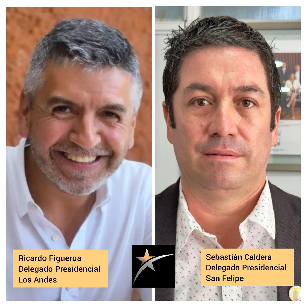 DiarioElAtlas's tweet photo. Sebastián Caldera del Partido Republicano y Ricardo Figueroa de la UDI, fueron confirmados como Delegados Presidenciales de San Felipe y Los Andes, luego que este Viernes 13 de Marzo el Presidente José Antonio Kast designó a los 40 delegados provinciales de su Gobierno. https://t.co/dUn5207pmE
