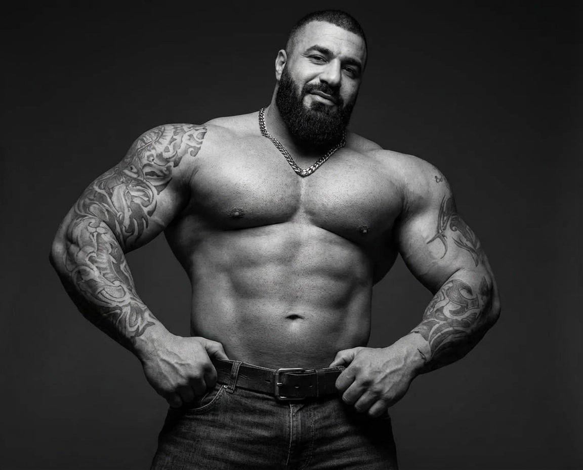 Looking down on you is the only way to catch your attention.

#arabdom #dom #Arabmaster #arabmuscle #master #sub #inkedmuscle #arabalpha #arabalphas