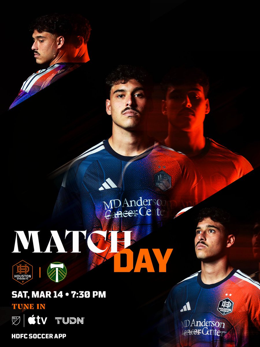 HoustonDynamo's tweet photo. The wait is finally over; 𝑰𝑻'𝑺 𝑴𝑨𝑻𝑪𝑯𝑫𝑨𝒀

📺 Apple TV
📻 TUDN + HDFC Soccer App
⚔️ @TimbersFC
 🕢 7:30pm https://t.co/cD4Mg0QnIP