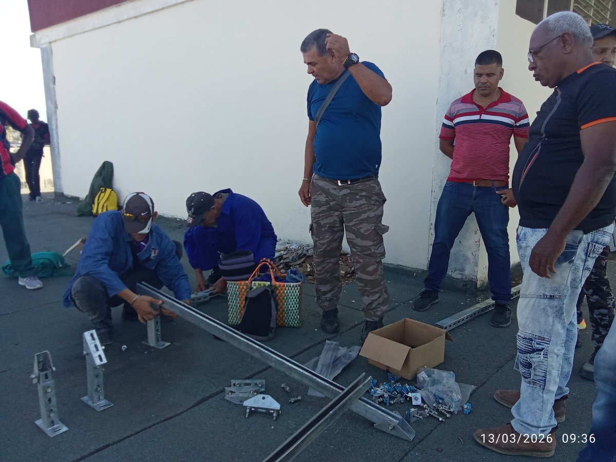 UG_Cuba's tweet photo. #UniversidadCubana 

¡Buenas noticias para la @UG_Cuba! 🎉👏🏻

🤝🏻🏛 Nos complace anunciar que, gracias al proyecto #FRELocal y su Programa de Apoyo a la Política de Energía de Cuba, se está instalando un sistema solar de 2.1 kW de potencia pico en nuestra institución 🌞 https://t.co/kLEOcaUpzU