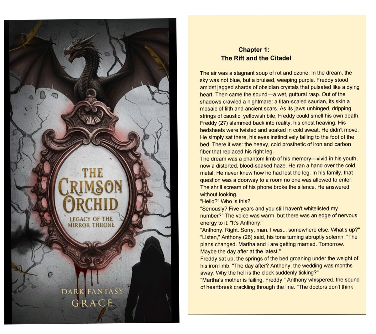 Sarkarpriya546's tweet photo. Read my story? Please leave an honest review. Thank you! https://t.co/rQCUOAu3YI
#FantasyNovel
#WritersCommunity
#BookLovers
#CreativeWriting https://t.co/xUlO5aHBax