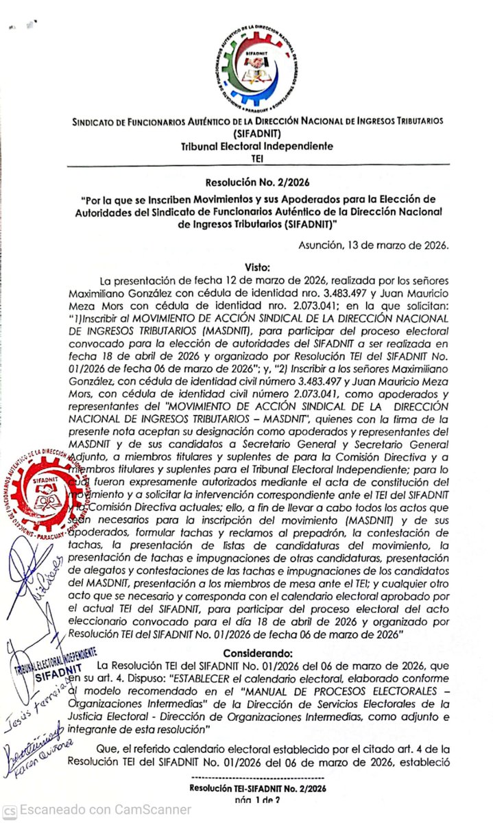 SIFADNIT PARAGUAY🇵🇾 tweet media