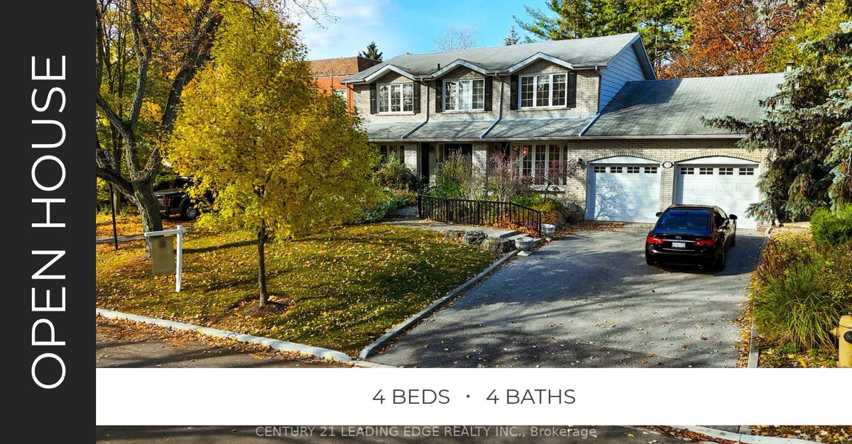AskTheRealtor's tweet photo. OPEN HOUSE THIS WEEKEND! Check out the quintessential Thornhill home, backing onto the golf course.  Come and decide if it's the home for you! https://t.co/rasj7UiSap https://t.co/kC47wbF9bx