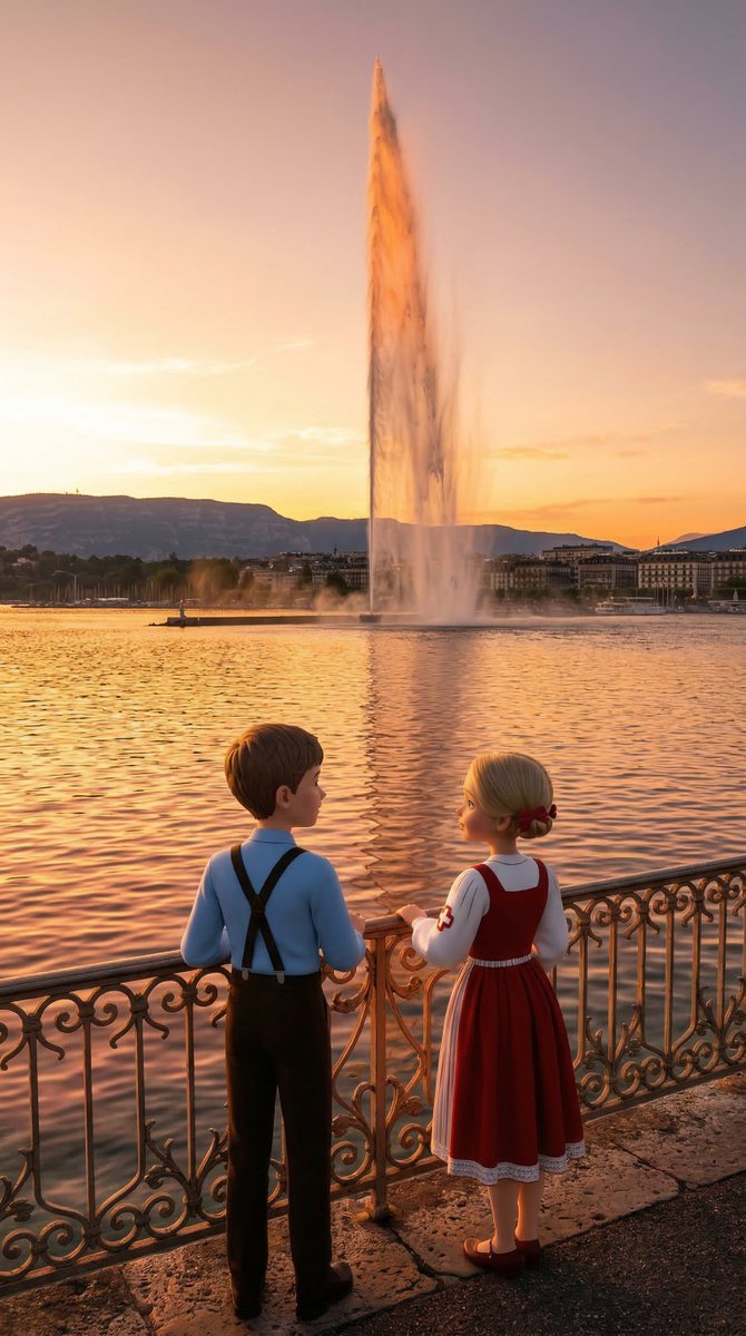 aswe_swiss's tweet photo. Heidi &amp; Peter in Geneva on a perfect spring day 🌿🇨🇭

The park, the sun, the vibes — all AI-generated. All real feeling.

Spring hits different in Switzerland 😌✨ https://t.co/sJGDA3bSoa