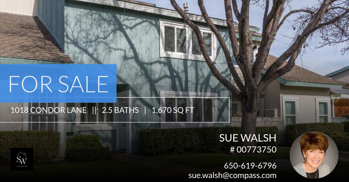 Walshtwt00's tweet photo. Looking for a new home? This listing could be the one! Please don't hesitate to reach out with any questions! You can reach me at 650-619-6796.

Sue Walsh, Realtor
Lic # 00773750
Compass
sue.walsh@compass.com
c. 650.619.6796 https://t.co/n2oyXaJkqR https://t.co/fjGHhLfE8r