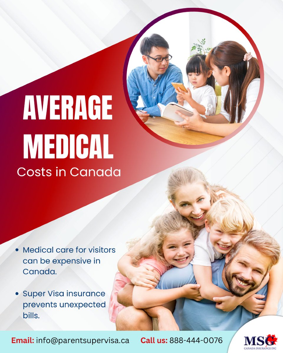 parentsupervisa's tweet image. Visiting Canada can come with high medical costs for your parents.

Super Visa insurance helps cover those unexpected bills and keeps your family protected.

Protect your family now and get a free quote. 🛡️

#medicalcoverage #supervisainsurance #canadatravel #travelinsurance